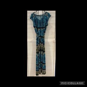 Evan-Picone Long Dress with Belt